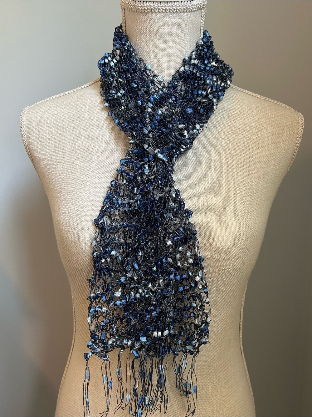 Oceanic Ladder Ribbon Scarf
